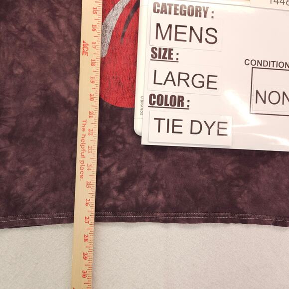 The Rolling Stones Band Crew Neck Short Sleeve T Shirt Mens Size L Tie Dye - Picture 8 of 9